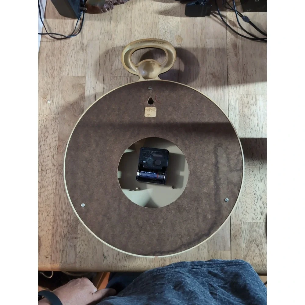Watches Repaired Wall Clock Vintage Cardboard Back